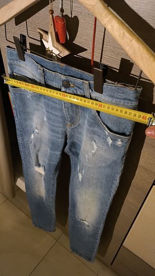 Pantaloni Jeans Strappati Uomo tg 40 D&G moda test