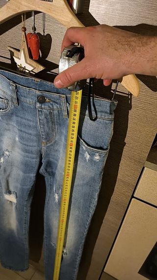 Pantaloni Jeans Strappati Uomo tg 40 D&G moda test