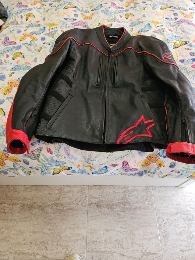 Chaqueta piel moto Alpinestar