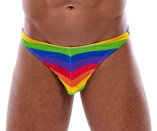Perizoma a strisce Arcobaleno Intimo Uomo