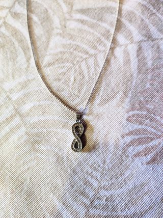 Gargantilla,colgante infinito brillantes