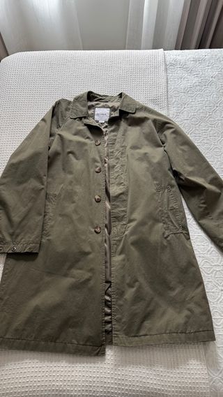 Gabardina Verde Pull Bear