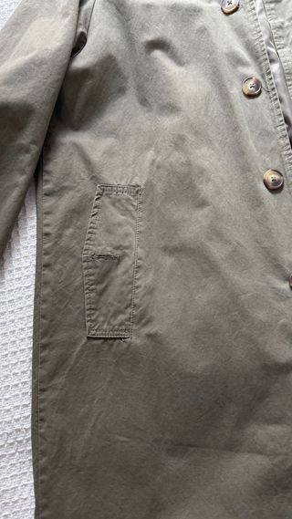 Gabardina Verde Pull Bear