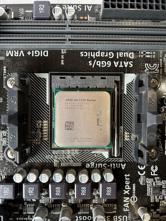 Procesador AMD A6 7470K y placa Asus A68HMPlus