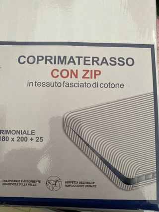Coprimaterasso con zip