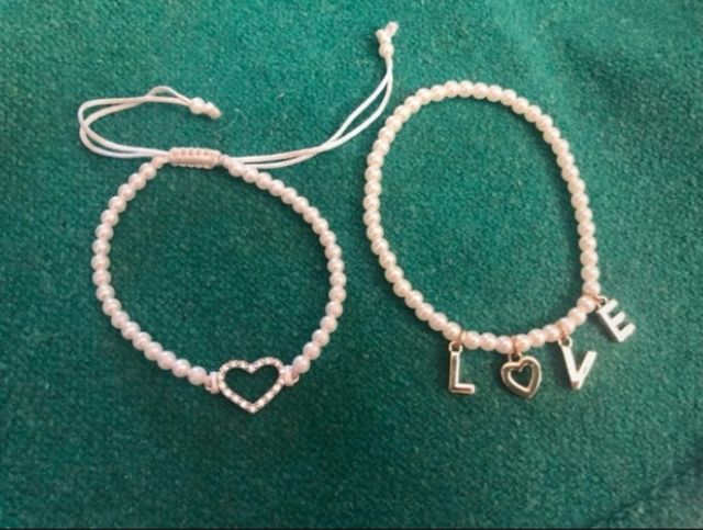 Set 2 bracciali perle 