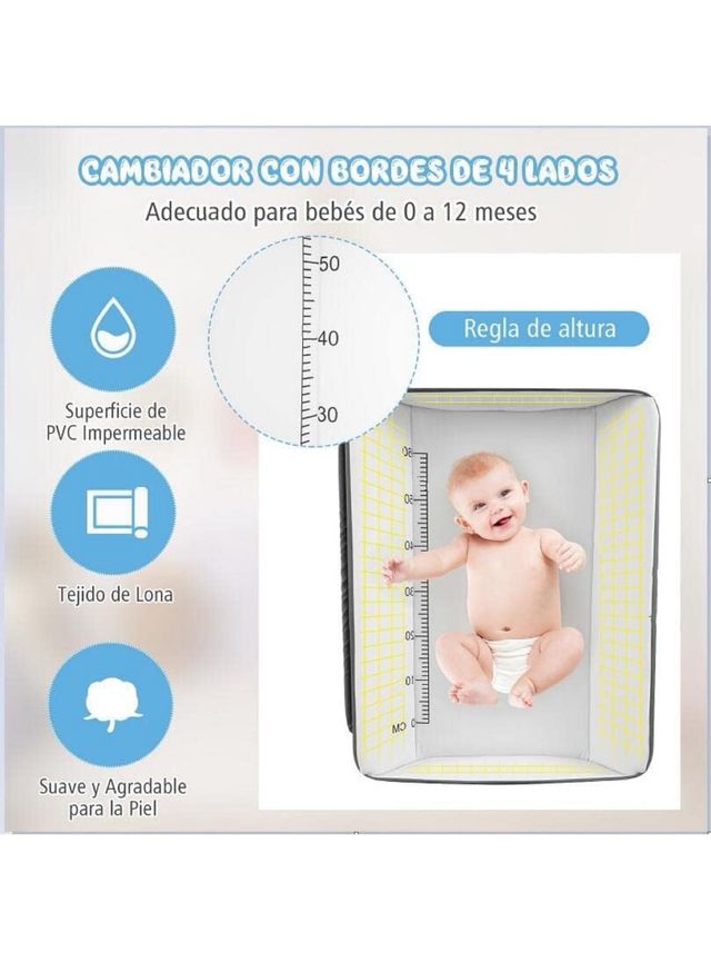 Cambiador plegable cuna de bebe