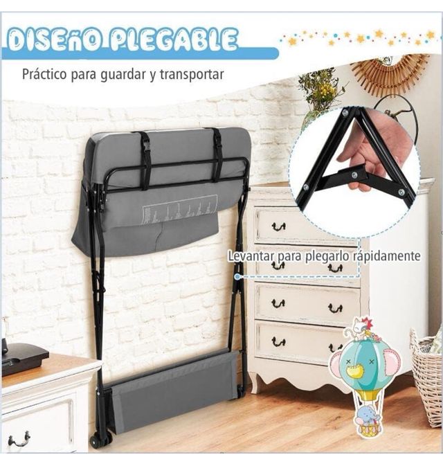 Cambiador plegable cuna de bebe