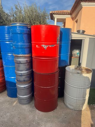 BIDONES METAL 200 litros 