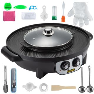 Set di Pentola Calda Piastra per Grill Barbecue P