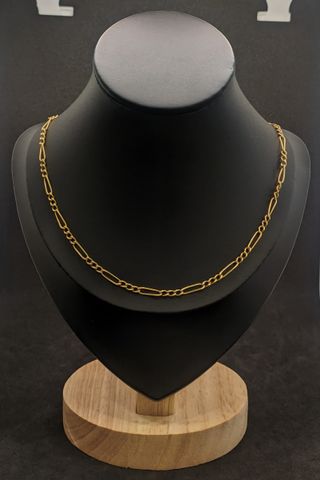 Cadena Bilbao 3x1 Oro 18K, 10 gr, 54cm.