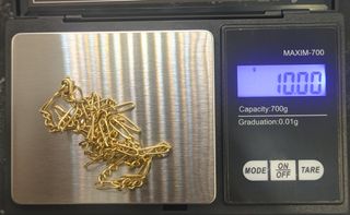 Cadena Bilbao 3x1 Oro 18K, 10 gr, 54cm.
