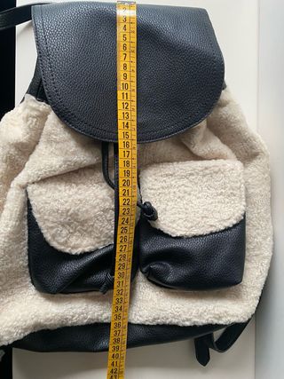 Mochila borreguito y cuero