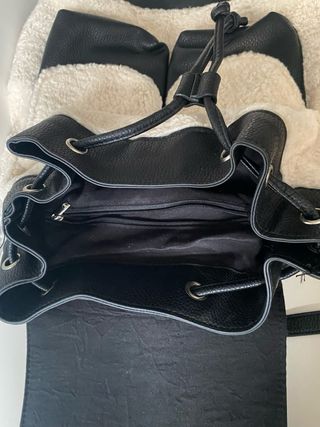 Mochila borreguito y cuero