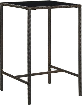 Tavolo da Bar da Giardino Marrone 70x70x110 cm Pol