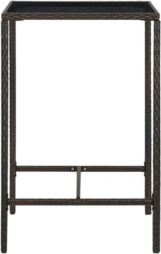 Tavolo da Bar da Giardino Marrone 70x70x110 cm Pol