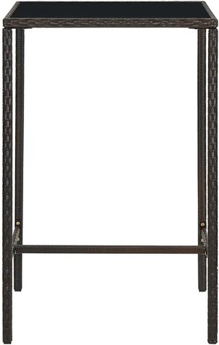 Tavolo da Bar da Giardino Marrone 70x70x110 cm Pol