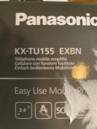 Panasonic KX-TU155EXBN Teléfono Móvil para Mayores