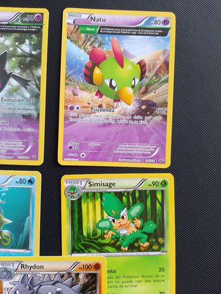 Pack 5 cartas pokemon Vintage