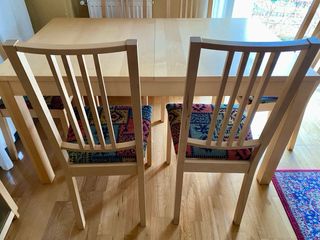 SET Mesa extensible comedor y 6 sillas