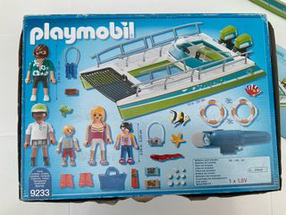 Playmobil barco de recreo con vistas submarinas