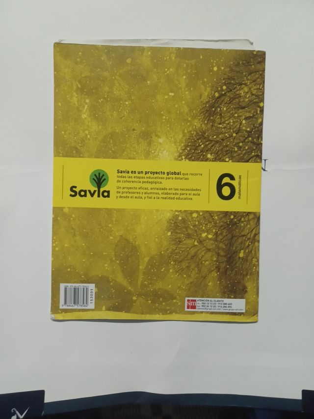 Cuaderno de matemáticas. 6 Primaria, 2 Trimestre. Savia