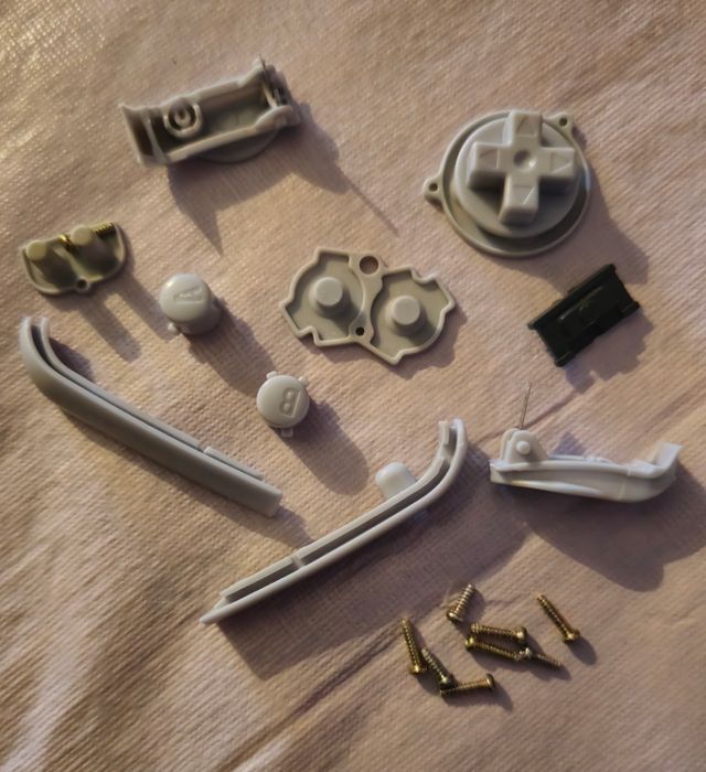 Tapa Game Boy Advance verde transparente + botones