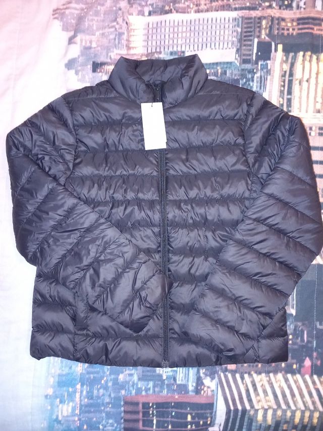 CHAQUETA MUJER TIPO PLUMIFERO NEGRO Talla S
