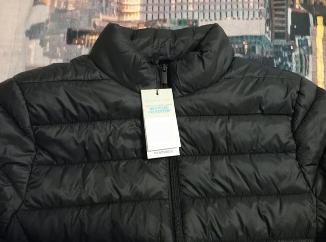 CHAQUETA MUJER TIPO PLUMIFERO NEGRO Talla S