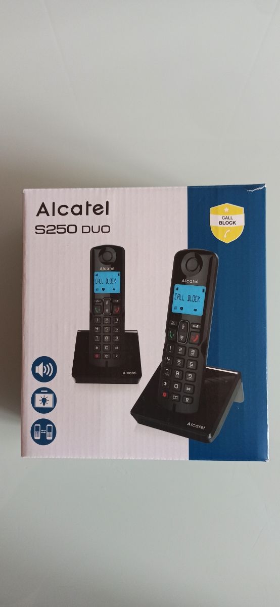 Teléfonos inalámbricos Duo Alcatel S250 negro 