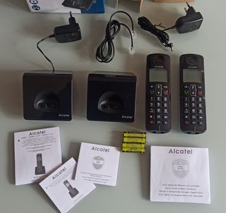 Teléfonos inalámbricos Duo Alcatel S250 negro