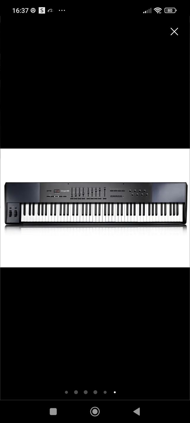 Teclado Controlador MIDI/USB M-AUDIO Oxygen 88