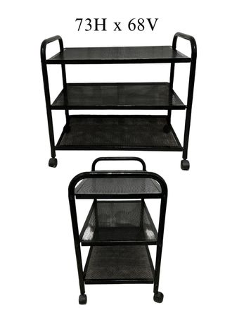 Mesa auxiliar metal negro