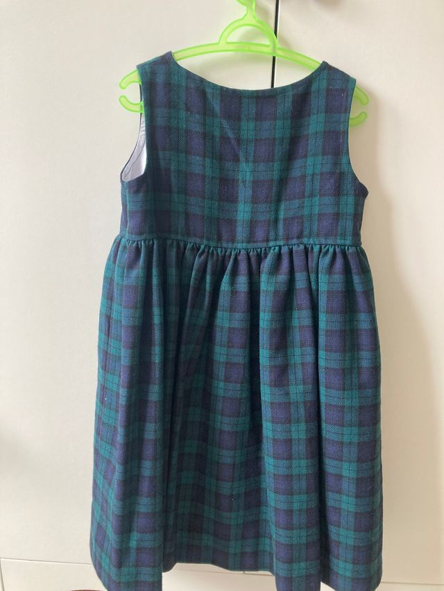 Vestido cuadros escoceses niña 5 años