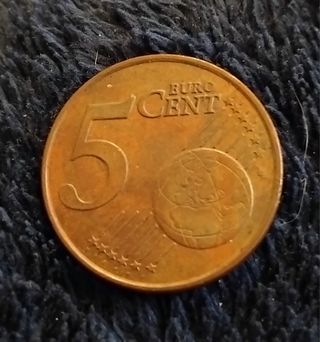 Moneda antigua 5 cts.