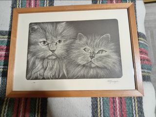 Quadro gatti Ettore Giaccaglia
