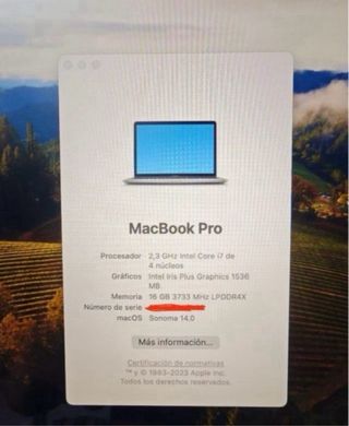 MacBook Pro 13” 2020 touch bar