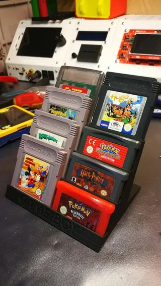 Gameboy soporte exhibición / cartuchos juegos