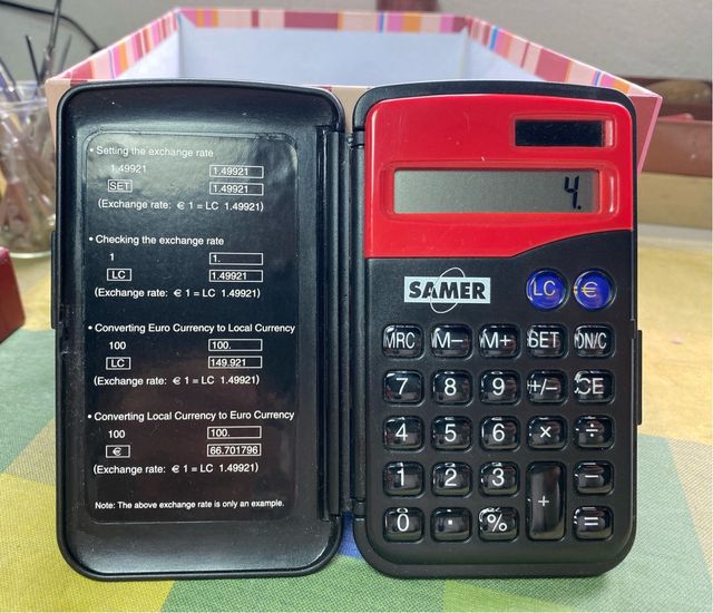 Calculadora solar Euros pesetas Samer