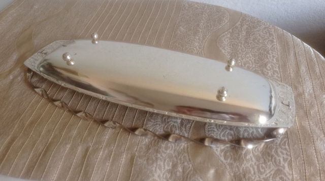 ✨Bandeja plateada vintage art decó✨