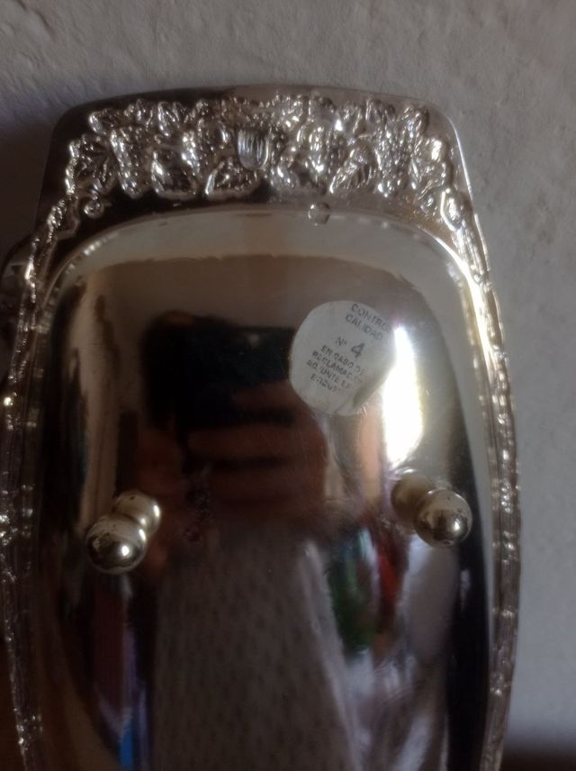 ✨Bandeja plateada vintage art decó✨