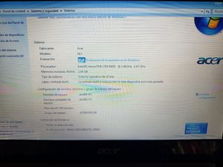 Portátil acer