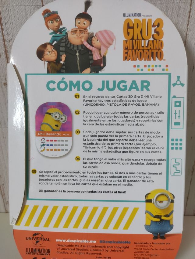 Álbum Cartas trazos Gru 3 mi villano favorito 