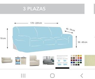 Martina Home Funda Sofá Elástico Túnez 3 Plazas