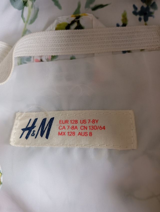 CHAQUETA CHUBASQUERO NIÑA H&M TALLA 7-8