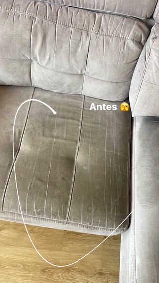 Limpieza de sofa