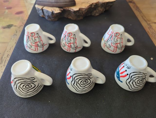 Tazas de café decoradas