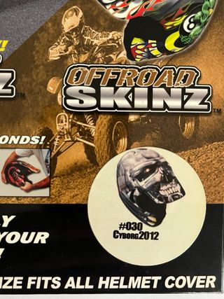 Funda decora casco motocross Cyborg
