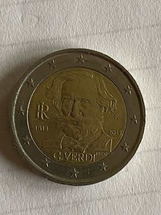 Moneta 2 Euro Giuseppe Verdi anniversario