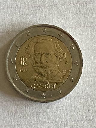 Moneta 2 Euro Giuseppe Verdi anniversario